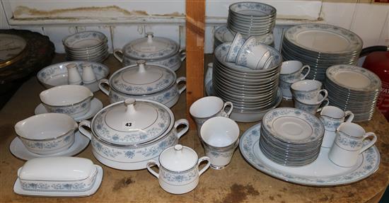 Noritaki 8 place setting, plus extras, Blue Hill dinner service